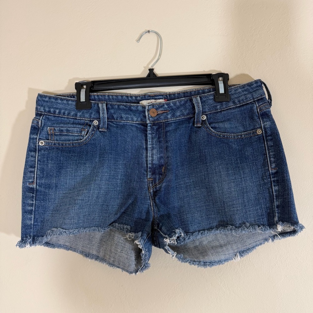Levis 545 Low Bootcut Cut Off Denim Jean Shorts Womens 14 Medium